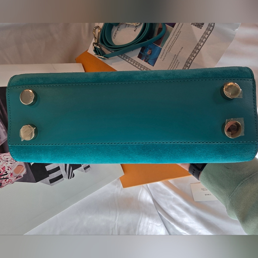 Jimmy Choo Suede Riley Purse 2 Way - Picture 13 of 14